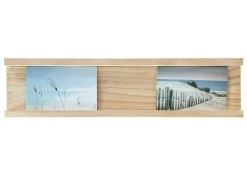 Porte photo effet bois l.50 x H.12 cm Ariane