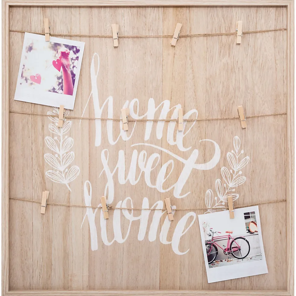 Porte photos corde effet bois Ethnique - Home
