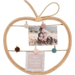 Porte-photos enfant - rotin - 35x30 cm - Atmosphera