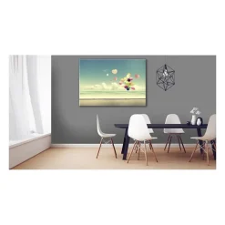 Poster intissé BALLONS sur la plage 140 x 95 cm - Affiche murale de qualité supérieure