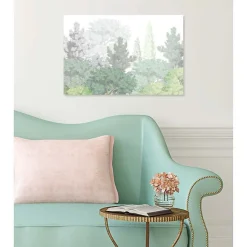 Poster intissé FORET BOTANIQUE feuillage vert 60 x 40 cm - Décoration intérieure HD