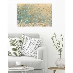 Poster intissé JARDIN ABSTRAIT dessin 90 x 60 cm - Décoration intérieure HD