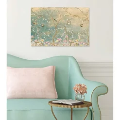 Poster intissé JARDIN ABSTRAIT illustration 60 x 40 cm - Décoration intérieure HD