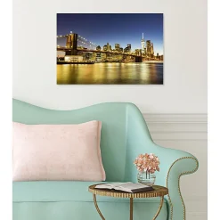 Poster intissé LE PONT DE BROOKLYN 60 x 40 cm - Décoration intérieure HD