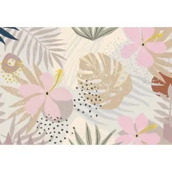 Poster intissé MONSTERA BEIGE SABLE 140 x 95 cm - Affiche murale de qualité supérieure