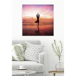 Poster intissé POSTURE DE L'ARBRE 90 x 90 cm - Décoration intérieure HD