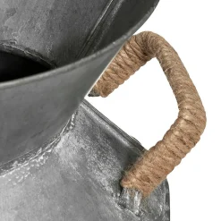 Pot à lait - métal - gris - H37 cm - Atmosphera