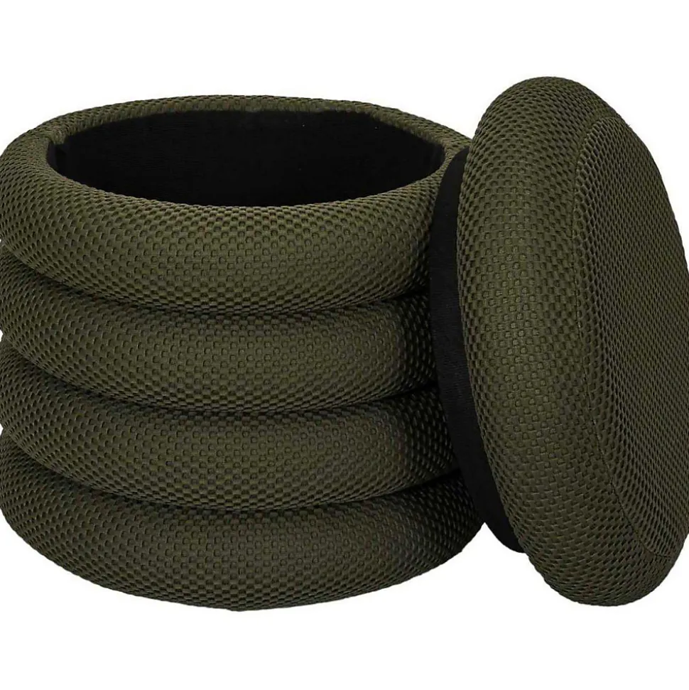 Pouf 2 en 1 en tissu coloré Atome