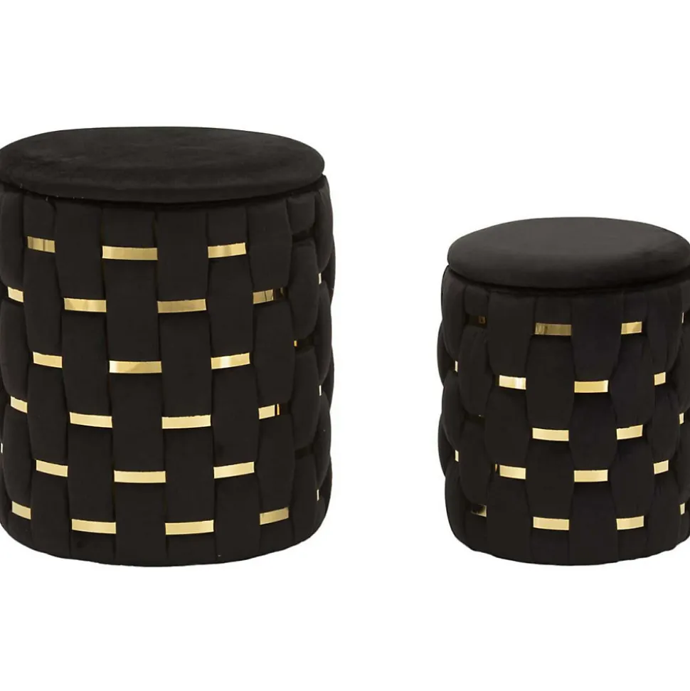 Pouf avec rangement intégré Shanty (Lot de 2)