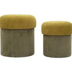 Pouf avec rangement intégré Aspen (Set de 2)