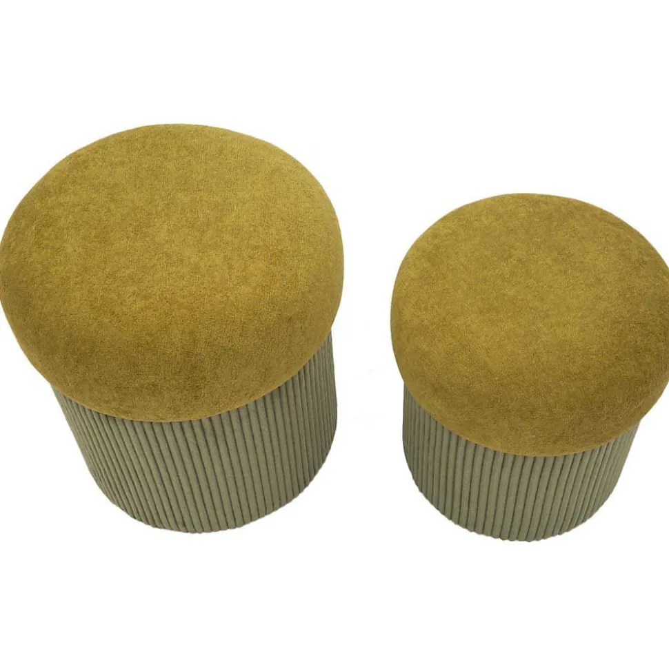 Pouf avec rangement intégré Aspen (Set de 2)
