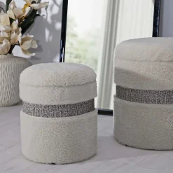 Pouf avec rangement intégré SaintMoritz (Set de 2)
