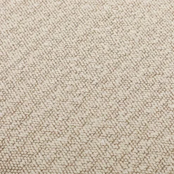 Pouf blanc en tissu avec rangement pour coussins ou plaids