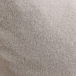 Pouf bouclette déhoussable BANANAIR 180 x 140 cm blanc