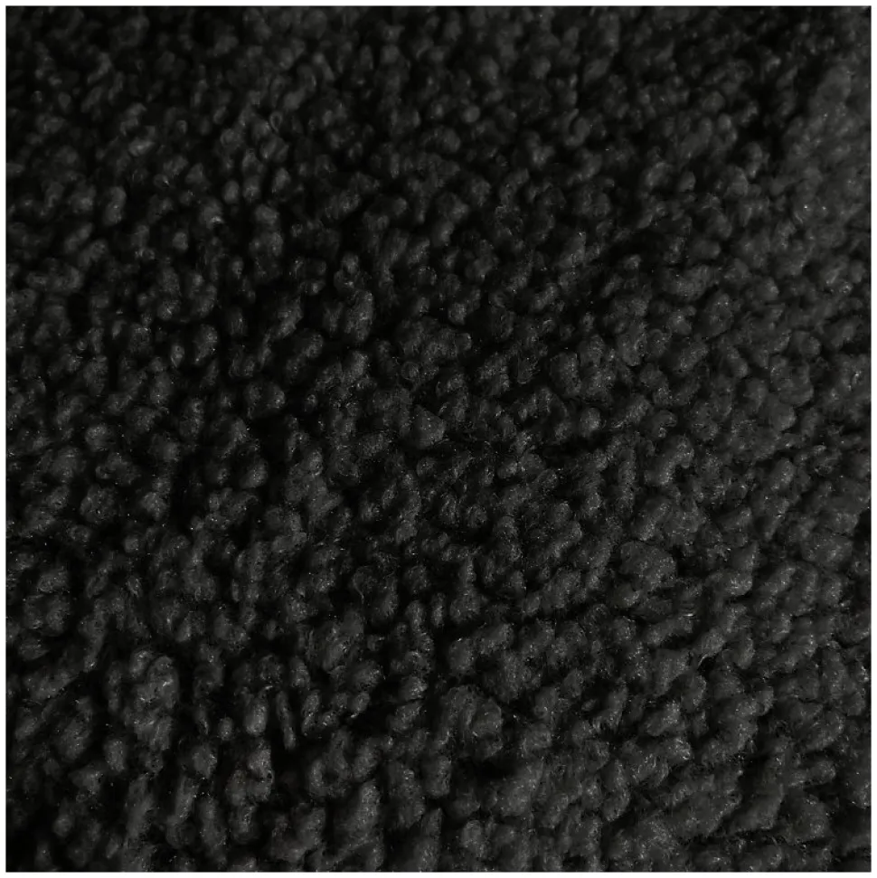 Pouf bouclette déhoussable BANANAIR 180 x 140 cm noir