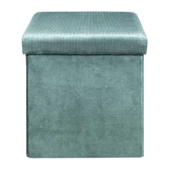 Pouf coffre de rangement velours côtelé Giullia