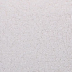 Pouf coffre JULIETTE tissu bouclette blanc