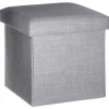 Pouf coffre pliable Tomaz - L. 38 x H. 38 cm