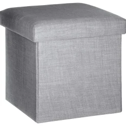 Pouf coffre pliable Tomaz - L. 38 x H. 38 cm