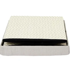 Pouf coffre pliable tressage Mirage