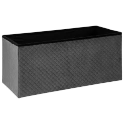 Pouf double pliant Velours gris Mix N' Modul - 5Five