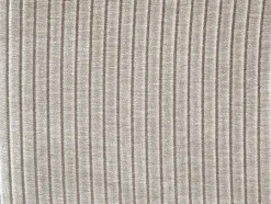 Pouf en velours côtelé beige TIRONO de Maison Céphy