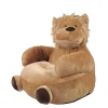Pouf enfant Lion "Zimba" 45x45x45cm - 45x45cm - Camel