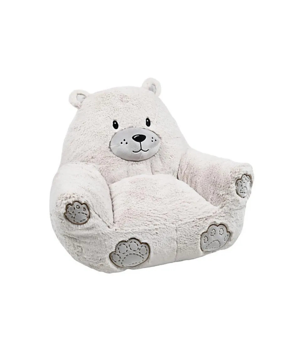 Pouf enfant ours "Jules" - 45x45cm - Beige