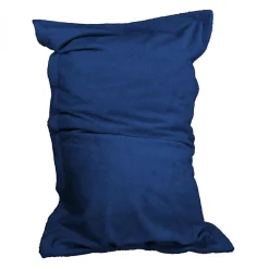 Pouf, fauteuil d'intérieur déhoussable - 90 x 140 cm - Sherpa - Bleu marine - Vivezen