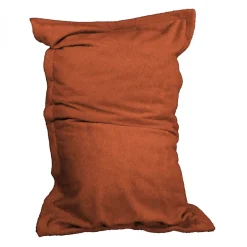 Pouf, fauteuil d'intérieur déhoussable - 90 x 140 cm - Sherpa - Terracotta - Vivezen