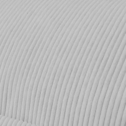 Pouf fauteuil velours côtelé BANANAIR 100x110 cm gris clair