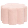 Pouf Fleur Rose L50xl30xH50 cm - Atmosphera