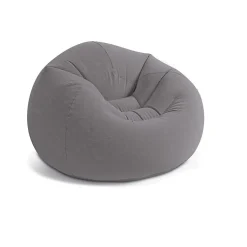 Pouf gonflable Intex texture velours