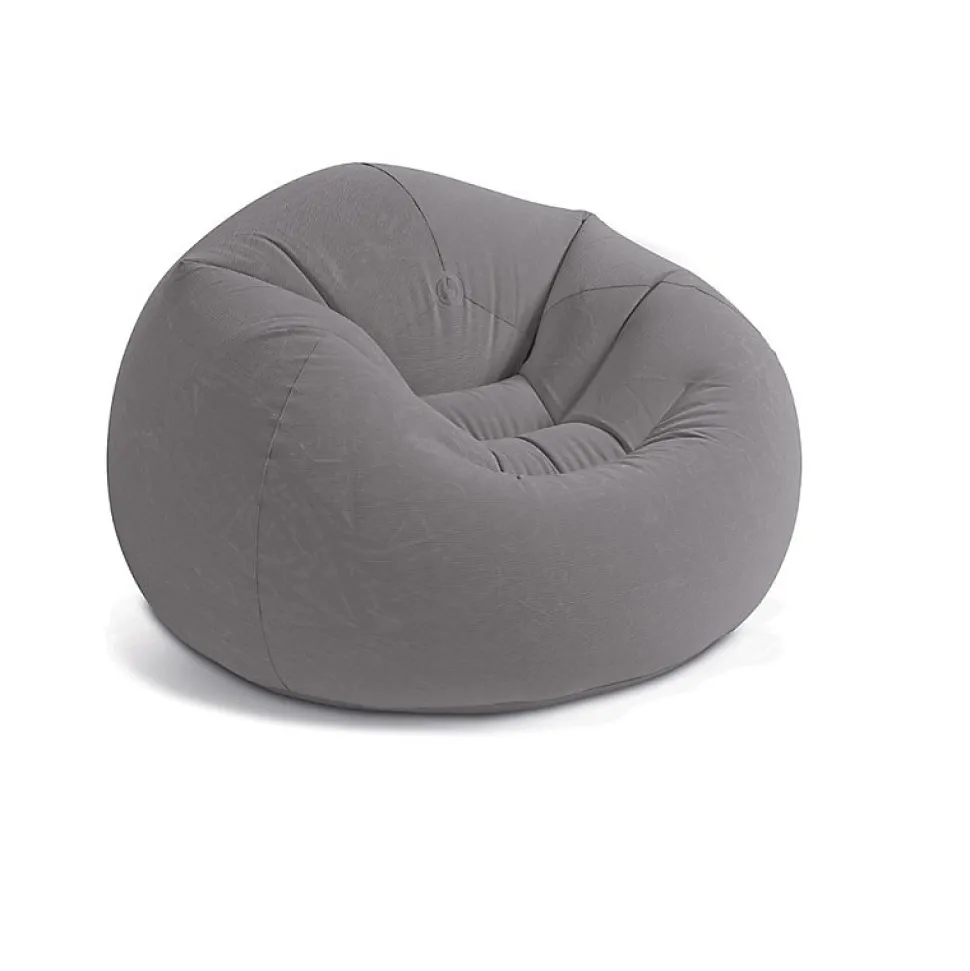 Pouf gonflable Intex texture velours