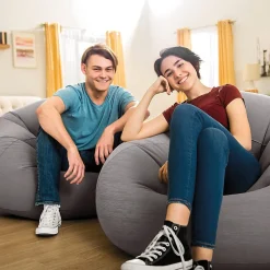 Pouf gonflable Intex texture velours