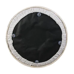 Pouf jonc de mer blue lagoon - Naturel et blanchi