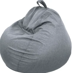 Pouf poire déhoussable BANANAIR 120 x 100 cm gris foncé