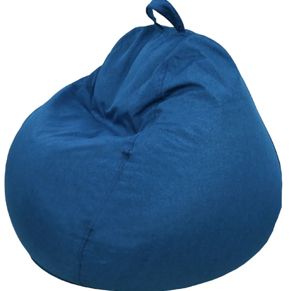 Pouf poire déhoussable BANANAIR 80 x 70 cm bleu