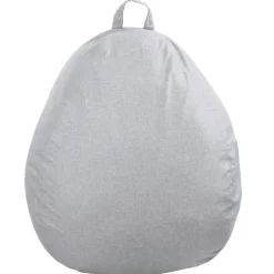 Pouf poire déhoussable en polyester BANANAIR 105 x 85 cm gris
