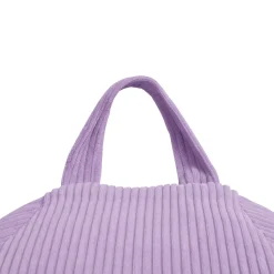 Pouf poire déhoussable velours côtelé BANANAIR 105x85 cm violet parme