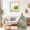 Pouf poire Easy for life ⌀53 x H.110 cm feuillage vert