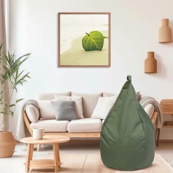 Pouf poire vert kaki Ø75 x H.120 cm Easy for Life