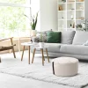 Pouf rond beige ⌀48 x H.27 cm Easy for life