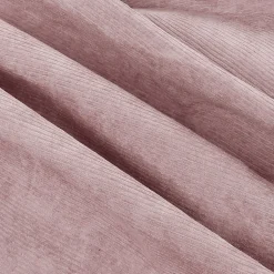 Pouf rond doux velours côtelé BANANAIR 100 cm rose