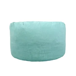 Pouf rond doux velours côtelé BANANAIR 100 cm vert