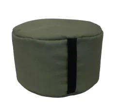 Pouf rond Easy for life ⌀48 x H.27 cm vert kaki