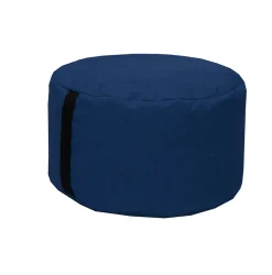 Pouf rond Easy for life bleu Ø48 x H.27cm