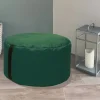 Pouf rond Easy for life vert Ø48 x H.27cm