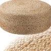 Pouf rond en jute style bohème fait main 100 % fibres naturelles