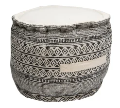 Pouf rond imprimé Africa Ø40 x H.30cm Deco&co